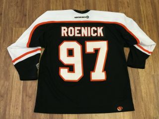 Mens Xl - Vtg Nhl Philadelphia Flyers 97 Jeremy Roenick Koho Glued On Jersey