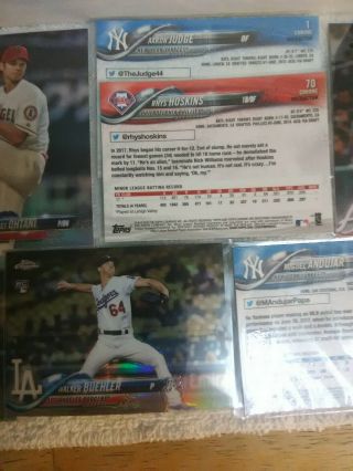 2018 Topps Chrome Refractor Complete Set & F.  Flash & 83rd Anniversary set 4
