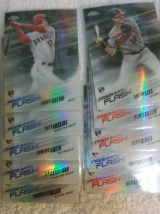 2018 Topps Chrome Refractor Complete Set & F.  Flash & 83rd Anniversary set 6