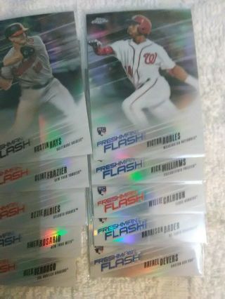 2018 Topps Chrome Refractor Complete Set & F.  Flash & 83rd Anniversary set 7