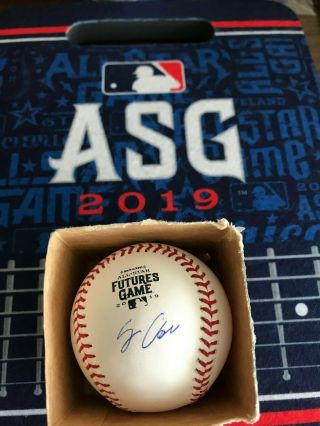 Jo Adell Signed 2019 Futures Game Baseball Official Ball Angels Autograph