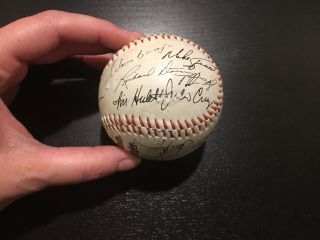 1984 Chicago White Sox Team Signed Baseball With Manager Tony La Russa Autograph