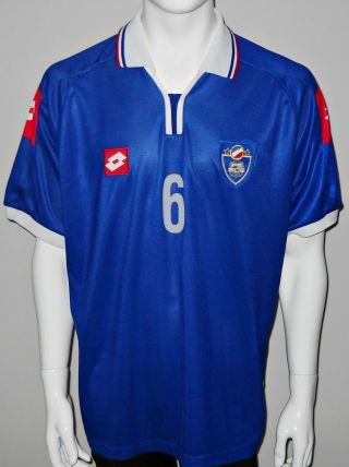 Serbia & Montenegro Yugoslavia Lotto Football Jersey Shirt Match Worn
