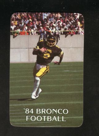Western Michigan Broncos - - 1984 Football Pocket Schedule - - Wkmi