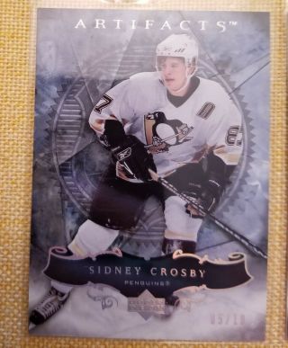 2006/07 Sidney Crosby ARTIFACTS 05/10 - 04/50 - 078/100 - 3 CARDS 3