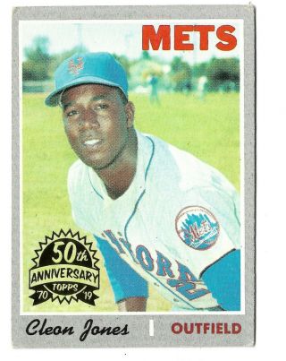 2019 Topps Heritage 50th Anniversary Buyback 1970 Cleon Jones York Mets 575