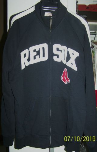 Mens 47 Forty - Seven Brand Boston Red Sox Full Zip Sweatshirt/jacket Xl