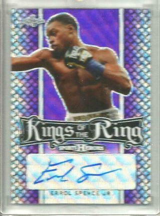 Errol Spence Jr.  2018 Leaf Metal Sports " Kings Of The Ring " Autograph 