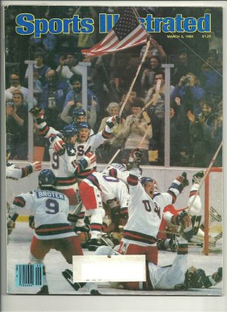 Sports Illustrated March 3,  1980 Miracle On Ice Usa Olympic Hockey Gold Medal