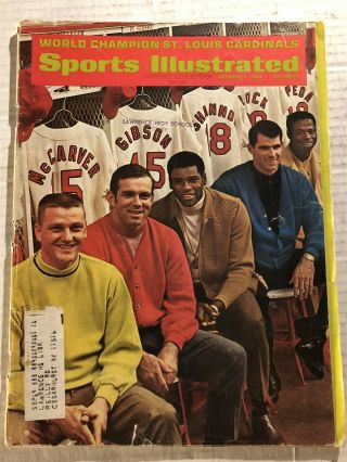 1968 Sports Illustrated World Series St Louis Cardinals Roger Maris Brock Gibson