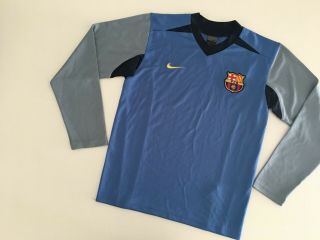 Barcelona Fc 2003/04 Nike Training Football Shirt M Vintage Soccer Jersey