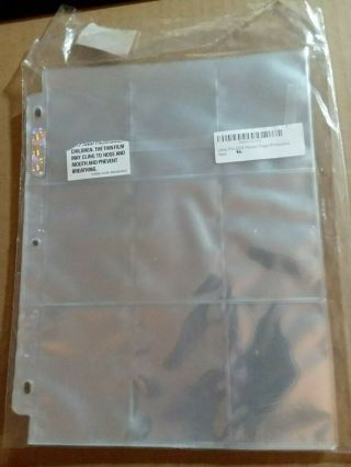 20 Of 25 Ultra Pro Pocket Page Protectors For Card Binders 9 - Pocket Sports Cards