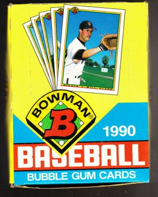 1990 Bowman Baseball Box Ken Griffey Jr.  Will Clark Nolan Ryan