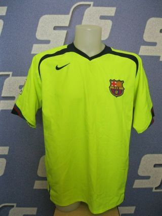 Fc Barcelona 2005/2006 Away Sz L Nike Shirt Jersey Soccer Maillot Football Barca
