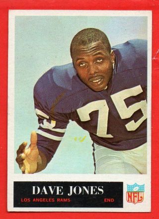 1965 Philadelphia Gum Football 89 David " Deacon " Jones Rams Exnrmint,