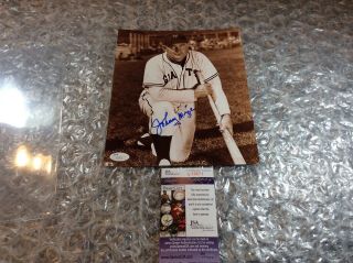 Johnny Mize Ny Giants Mlb Baseball Auto Autograph Jsa Photo Signed 8 X 10 Ball