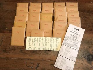 Apba Baseball 1986 Complete Set - - With Xb,  Master Sym. ,  Roster