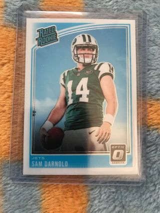 2018 Donruss Optic Sam Darnold 151 Rated Rookie Rc Rr Base York Jets Ny Usc