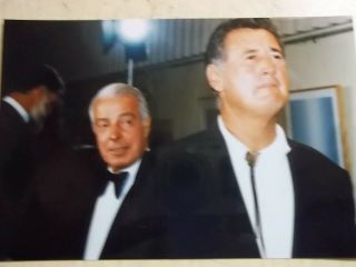 Ted Williams & Joe Dimaggio Rare Photograph 4 " X6 " Red Sox Yankees From 1990 