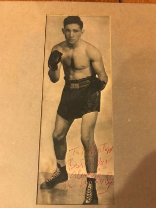 Willie Pep SIGNED AUTOGRAPHED PHOTO MATTED TO 8X10 AUTO 2