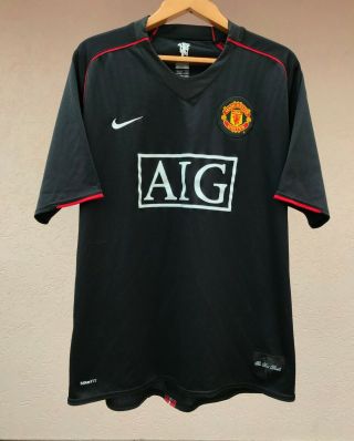 Manchester United 2007/2008 Away Football Soccer Camiseta Shirt Jersey Nike Rare