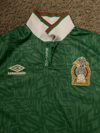 1994 Umbro Fifa World Cup Mexico Jersey Size L