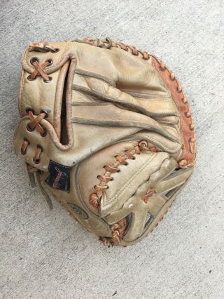 Vintage Johnny Walker C - 4000 Leather Catchers Mitt,  Baseball Glove