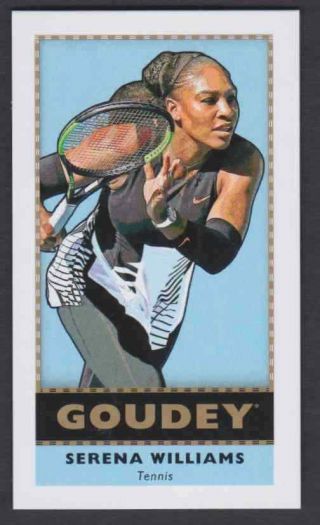 2018 Ud Goodwin Champions Goudey Mini Sp Serena Williams G50