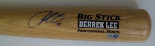 Derek Lee Autograph Signed Rawlings Adirondack Professional Model Bat MLB Authen 3