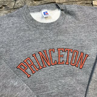 Vtg Princeton Tigers Ivy League Crewneck Sweatshirt 1980s Mens Medium