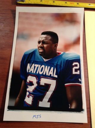 Rodney Hampton Topps Football Card Co production photo York Giants NY NFL 2