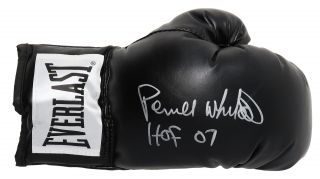 Pernell Whitaker Signed Everlast Black Boxing Glove W/hof 