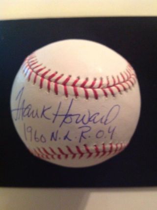 Frank Howard Washington Senators Autographed Roml Baseball Jsa Auth