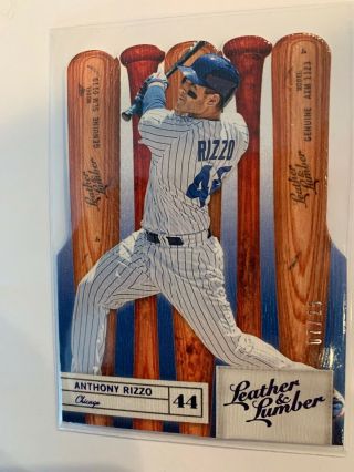 2019 Leather And Lumber Anthony Rizzo /25 Chicago Cubs