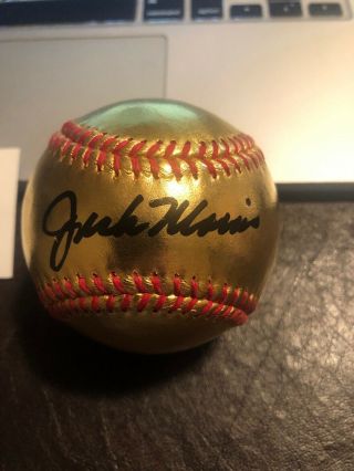 Jack Morris Autograph Baseball Gold Plated Tristar Authenticated