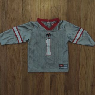 Ohio State Buckeyes Jersey Nike Gray Red Toddler Size 18m
