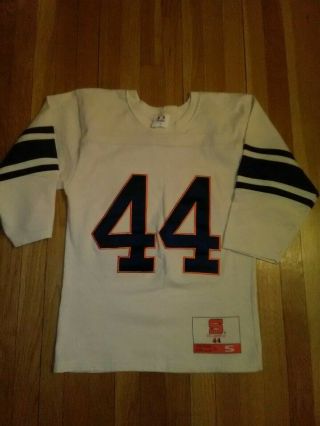 Vtg Jim Brown The Legend Of 44 Syracuse Sewn Football Jersey Mens Small
