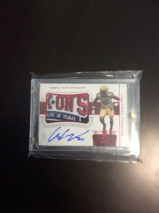Auden Tate Sick Patch Rookie Auto On Card Auto 1/5 National Treasures Red