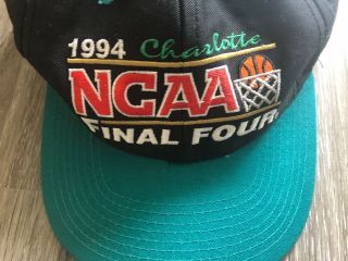 Vintage 1994 NCAA Final Four Basketball Tournament Charlotte Snapback Hat Cap 2
