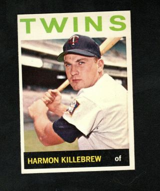 Harmon Killebrew 1964 Topps Card 177 Minnesota Twins Ex - Mt 03