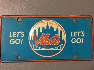 Vintage 1960’s ? York Mets License Plate