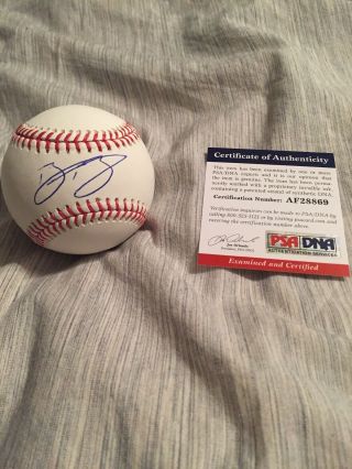 Bo Bichette Autographed Signed Rawlings Mlb Baseball Ball Blue Jays Psa/dna
