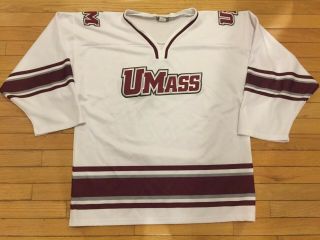 Vintage Umass 4 Massachusetts Minutemen Hockey Jersey Mens Adult L Large Ot