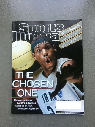 Lebron James February 18,  2002 Sports Illustrated First Cover - - The Chosen One
