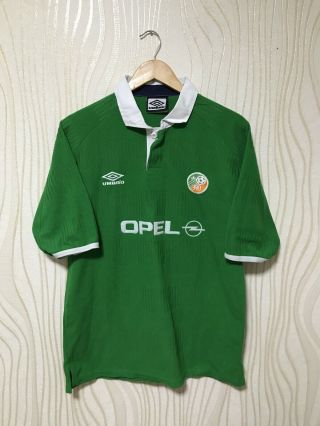 Ireland 2000 2001 Home Football Soccer Shirt Jersey Umbro