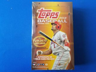 2012 Topps Baseball Series 2 Hobby Box Factory Sp8