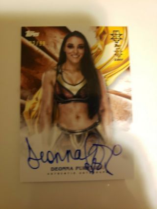 2019 Topps Wwe Undisputed On Card Autograph " Deonna Purrazzo " Nxt /99