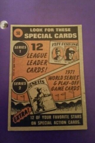 1972 Topps Willie Mays In Action IA 50 EX San Francisco Giants 2