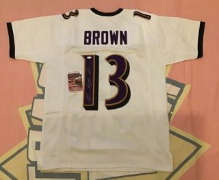 John Brown Autographed Signed Jersey Baltimore Ravens Jsa