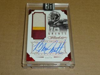 2014 Panini Flawless Bruce Smith Autograph/auto Jersey Patch Redskins 15/15 4160